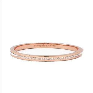 Kate Spade Rose Gold Clear Crystal Bangle